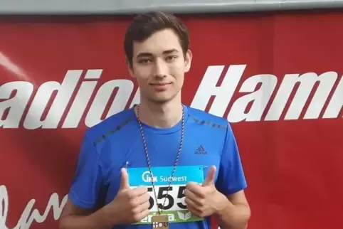 Rheinland-Pfalz-Meister im Diskuswerfen der Unter-20-Jährigen: Jonas Fandel vom TV Dudenhofen. iFoto: Fandel/frei