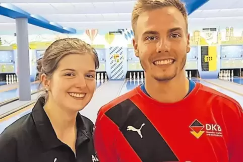 Beide Mitglieder des U23-Nationalkaders: ESV-Spielerin Alena Bimber und Melvin Rohn.