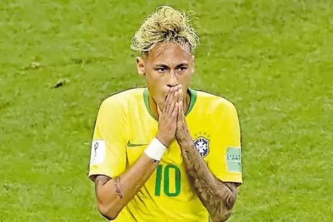Wurde zehnmal von den Beinen geholt: Neymar.