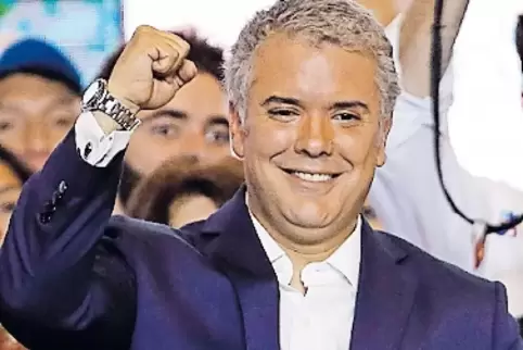 Demnächst Präsident: Iván Duque.