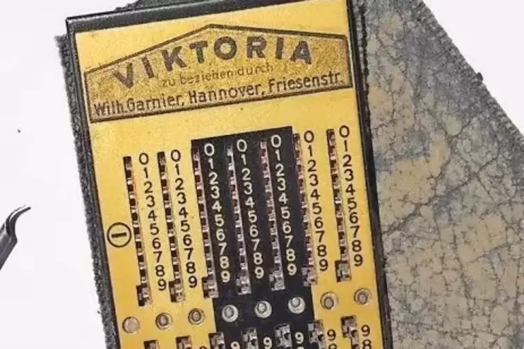 So sieht das Rechenhilfsmittel aus, den der Vater von Ott-Fried Schild fr&uuml;her benutzte.