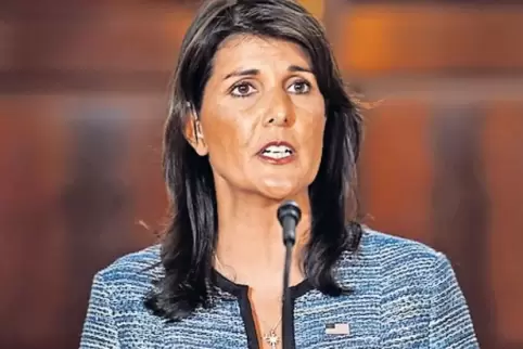 US-Botschafterin Nikki Haley verkündete den Ausstieg.