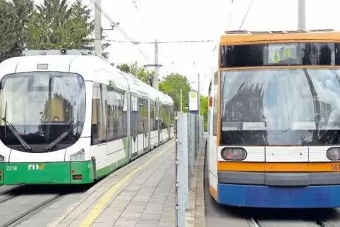 In Rheingönheim ist Schluss. Bislang endet hier die Linie 6. Ob es sinnvoll ist, sie bis nach Neuhofen fahren zu lassen, prüfen 