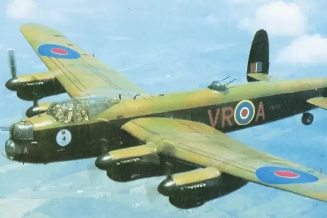 Ein britischer Lancaster-Bomber. Diese »fliegenden Festungen« waren an den Angriffen auf Ludwigshafen beteiligt.
