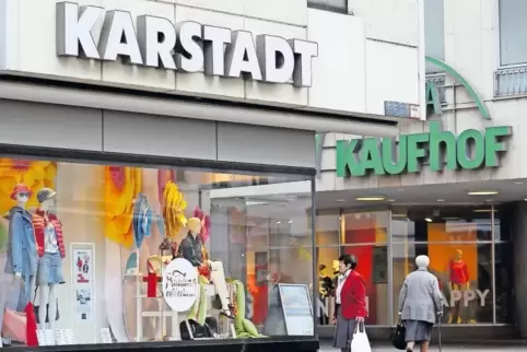 In Trier sind Karstadt und Kaufhof direkte Nachbarn.