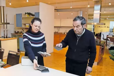 Auch Granit kommt aus Deutschland, wie Maria und Konrad Naab zeigen.