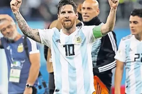 Im Fokus: Argentiniens Star Lionel Messi.
