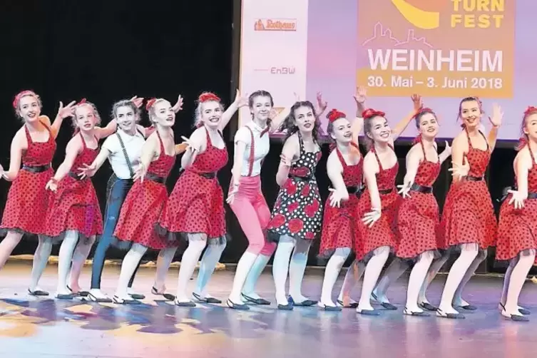 Wieder erfolgreich: die Tänzerinnen des TSV Speyer.