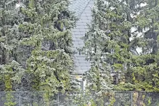 An dieser Stelle trennen Tennisplätze und das Haus der Nachbarin nur wenige Meter.