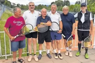 Meister der Pfalzliga: die Ü65 des TC Bruchmühlbach (von links): Eckhard Munzinger, Walter Hoffmann, Peter Kesselring, Otto Wein