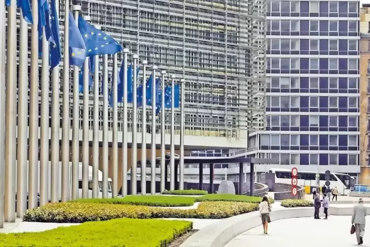 Lobby-Hochburg: Brüssel. Das Bild zeigt das Gebäude der Europäischen Kommission. Im BASF-Büro in Belgiens Hauptstadt gibt es 19 