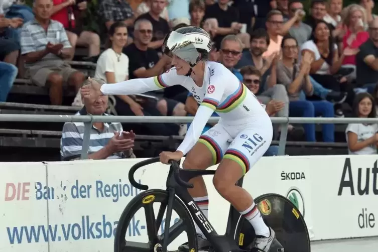 Miriam Welte gewinnt erneut die deutschen Meisterschaften im Bahnradsport. Foto: Kunz 
