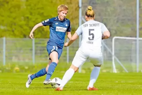 Nicht aufzuhalten: Mit der TSG Hoffenheim II hat die 17-jährige Paulina Krumbiegel die Meisterschaft in der Zweiten Fußball-Bund
