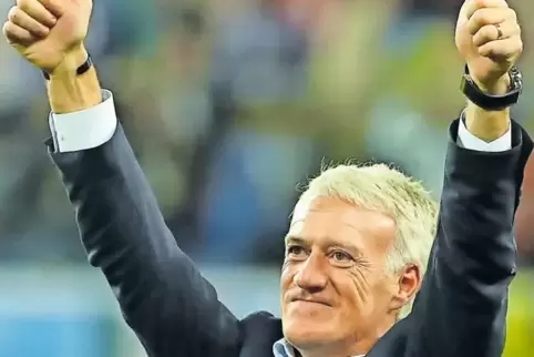 Wer jubelt morgen? Frankreichs Coach Didier Deschamps...