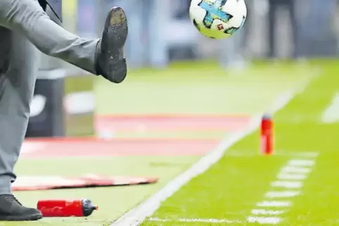 In der Bundesliga Standard, in der A-Klasse Rhein-Pfalz nicht vorhanden: die Coachingzone.
