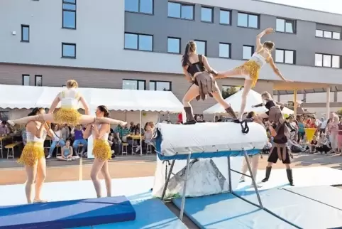 Erntete begeisterten Beifall: das Show-Team „NoLimit“ vom Sportverein Börrstadt zeigte beim Sommerfest des Sportbundes Pfalz sei