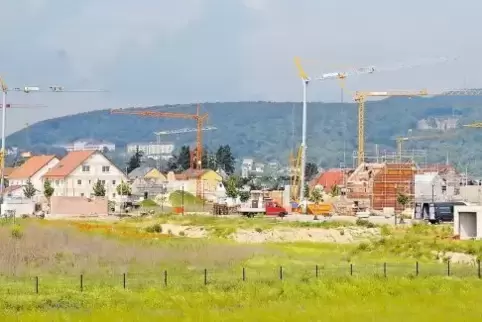 Der Bauboom in der Region – hier der Fronhof II in Bad Dürkheim – geht auch auf die niedrigen Zinsen zurück.