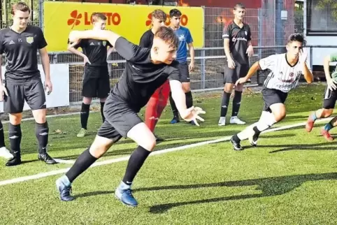 Sprinter: die B-Junioren von JFV Ganerb.