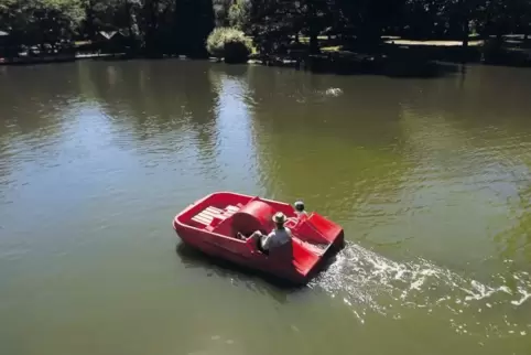 Kommt bei Ausflüglern gut, bei Naturschützern schlecht an: die Idee, solche Boote ständig auf dem Roxheimer Altrhein fahren zu l