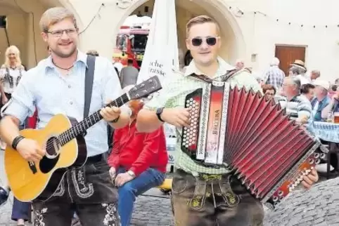 Das bayerische Trio D’Allerscheynst’n sorgte für gute Stimmung.