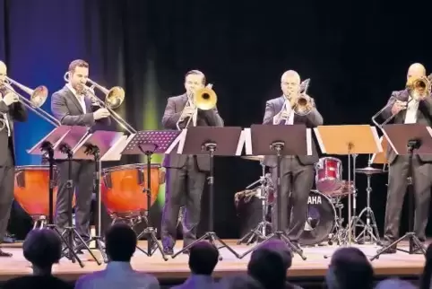 Technisch perfekt und kraftvoll: die Trombone Unit in Aktion.
