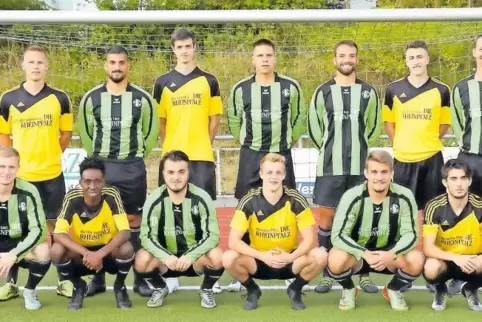 In Mannschaftsstärke die Neuen der neuen Spielgemeinschaft VB Zweibrücken/SV Ixheim: vorne von links Maurice Förch, Nuurdiin Kal
