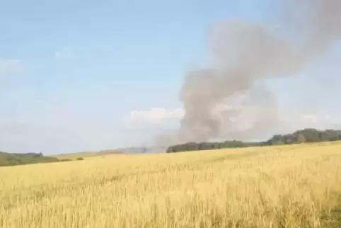 Der aufsteigende Rauch war kilometerweit zu sehen.