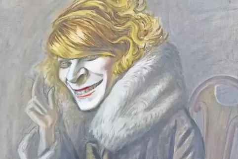 „ Lissy im Cafe“ heißt das von Karl Hubbuch gemalte Porträt, das in der derzeitigen Ausstellung der Städtischen Galerie Karlsruh