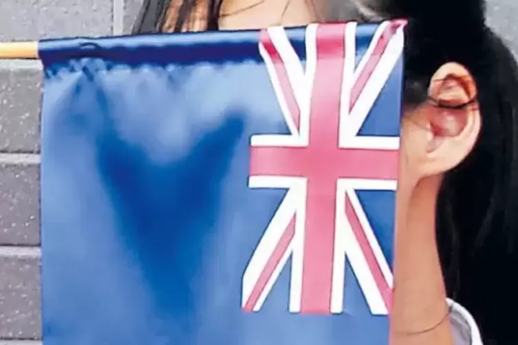 Neuseelands Flagge mit dem britischen Union Jack.