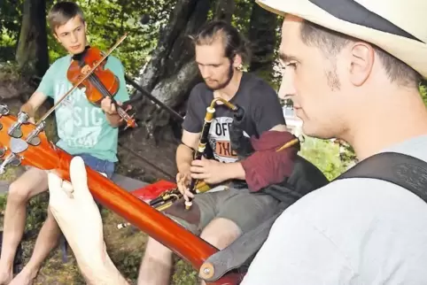 In 27 Seminaren lernen die Teilnehmer, irische Instrumente zu spielen.