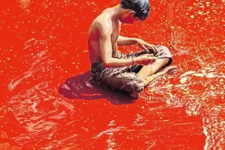 Baden im Rot: „Color Wave“ von André Wagner.