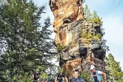 Auf schmalen Pfaden in der Südwestpfalz unterwegs: die Trail Guides.