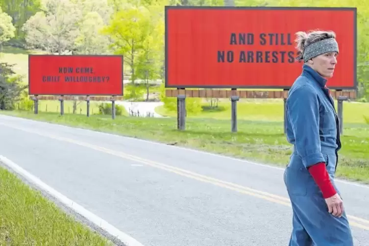 Saarbr&uuml;cken: &bdquo;Three Billboards Outside Ebbing, Missouri&ldquo; mit Oscar-Preistr&auml;gerin Frances McDormand, Woody Harrelson und Sam Rock