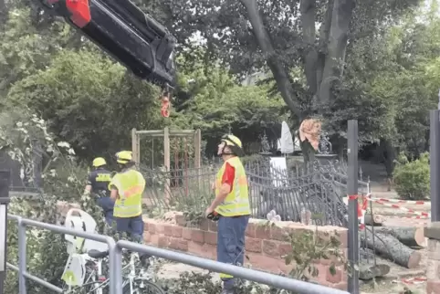 In Landau ist der Zaun der Kita Villa Mahla beschädigt worden.