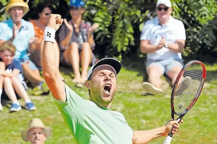 Der Matchwinner von Krefeld siegte auch gestern: Radu Albot.