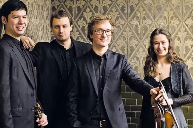 Ausgezeichnet mit dem rheinland-pfälzischen Akademiepreis: das deutsch-russisch-kanadische Eliot-Quartett.
