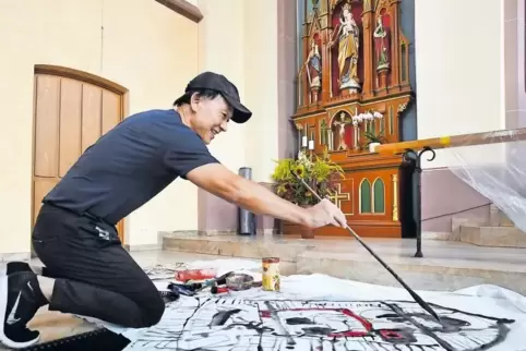 Künstler und gläubiger Katholik aus China: Youlin Miao.