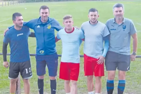 Die Rumänen bei den Sportfreunden Bundenthal: (von links) Andrei-Catalin Roman, Cosmin Paina, Ionut-Cosmin Tatar, Petru-Adrian B