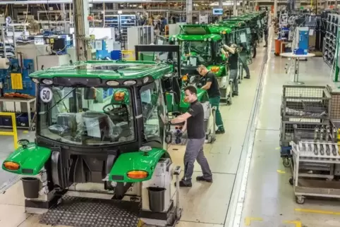 In Mannheim baut Deere Traktoren. Foto: Deere/frei 