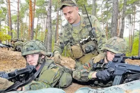 Gibt es weiterhin: Übung in den Sanddünen.
