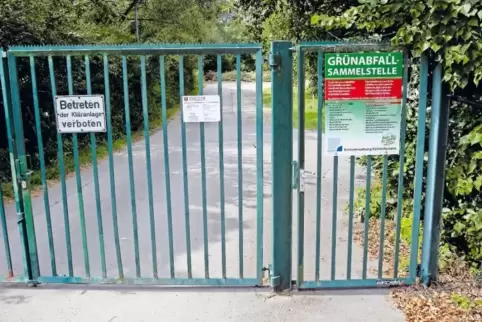 Darf nur von Bürgern des Landkreises zur Grünabfall-Entsorgung genutzt werden: die Sammelstelle im Wiesental bei Otterberg.