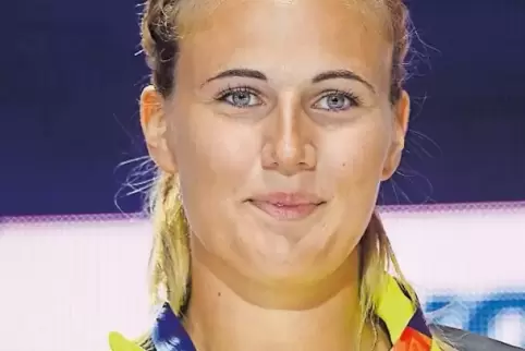 Holte bei der Leichtathletik-EM Gold im Speerwurf: Christin Hussong vom LAZ Zweibrücken.