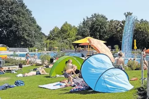 Zwischen 85.000 und 90.000 Badegäste waren dieses Jahr bisher im Kalmitbad in Maikammer.