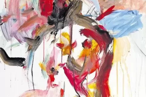 Bildhintergrund als Stilelement: „Die Muse Urania“ aus den „Weißen Bildern“ von Herwig Zens (2015).