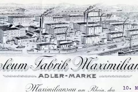Der Briefkopf weist auf die Größe der Fabrik hin.