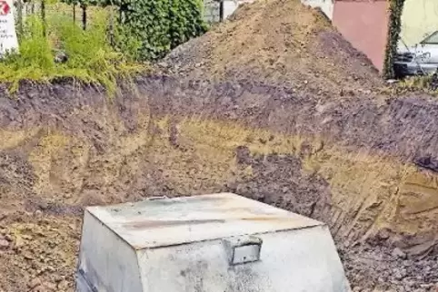 Die abgeschirmte Bombe in der Brechlochstraße.