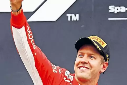 Freut sich: Sebastian Vettel.
