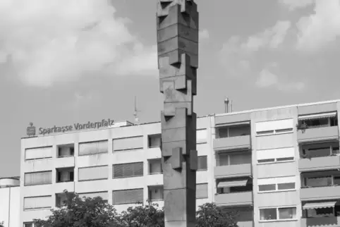 „Die Pfalzsäule“: Ein historisches Foto.
