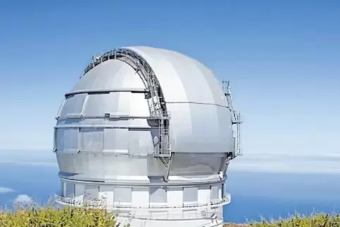 Das größte Infrarot-Spiegelteleskop der Welt steht auf dem Roque de Los Muchachos.