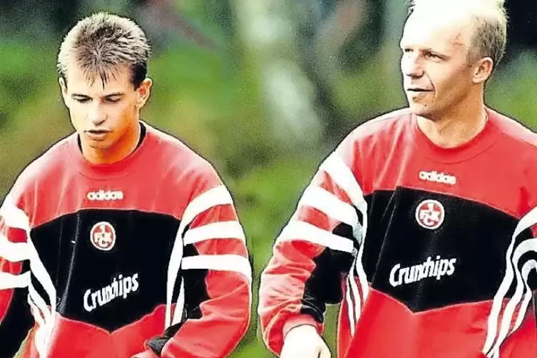 Morgen dabei: die FCK-Meisterspieler Pavel Kuka (links) und Miroslav Kadlec; hier in früheren Tagen beim gemeinsamen Training.